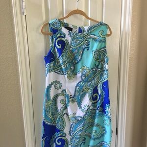 AB Studio Paisley Sheath Dress